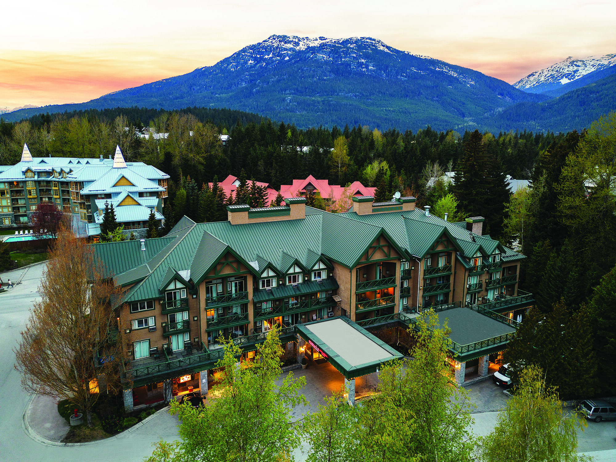 Pinnacle Hotel Whistler Village exterior in Whistler Village