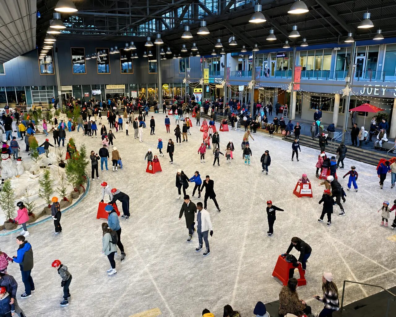 Ice Skating at The Shipyards near Pinnacle Hotel at the Pier in North Vancouver